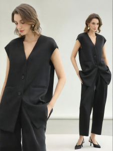COCOBELLA | Luxurious Commute Style Sleeveless Blazer Female