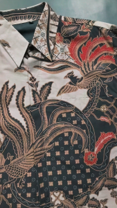 PAKSHI MOCCA Kemeja Batik Pria Lengan Panjang Solo Motif Terlaris Bahan Katun Lapis Furing Adem