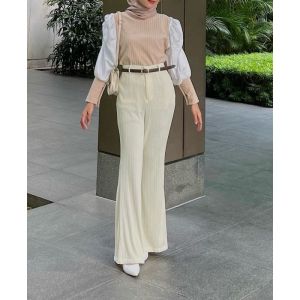 CELANA CUTBRAY WANITA HIGHWAIST WAFFLE SLIT / CELANA PANJANG OUTFIT TERBARU / CELANA CUTBRAY BAHAN KNIT KOREAN HIGHWAIST PREMIUM / CELANA LOOSE PANTS KNIT MODEL BELAH SAMPING JUMBO / CELANA KULOT SLIMFIT HIGHWAIST TERBARU / CELANA WANITA KEKINIAN