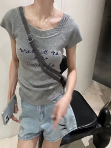 Áo len dệt kim BINKAFENNY cho nữ làm bằng len thoáng mát gợi cảm