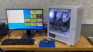 คอมประกอบ48เทรด 2CPU dual cpu INTEL Xeon E5 2697v2 X2 24c/48t. 2.7-3.5ghz Ram ecc16- 128gb Vga 4-8GB Ssd m.2 Nvme 500gb PRELOVED