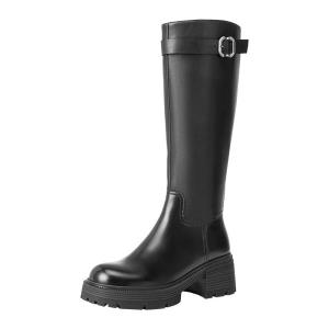 Belle | Thick Sole Tall Slenderizing Boots for Women