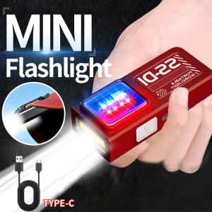 Mini Portable Rechargeable LED Torch Light Waterproof Outdoor Work Pocket Flashlight with Clip Magnet Compact LED Flashlight