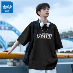 Jeanswest | Áo Thun Cotton Tay Ngắn Mùa Hè Form Rộng Kích Cỡ Lớn Nam