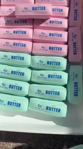 Butter Stick Squishy Stress Ball Fidget Toy Crunchy Squeeze round Blocks Anti Stress ASMR Hand Relaxation Gift for Stress Relief