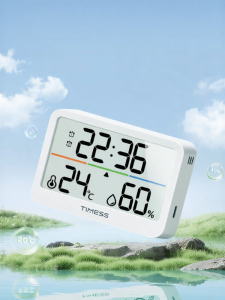 TIMESS | High Precision Silent Aesthetic Temperature Alarm Indoor Thermometer