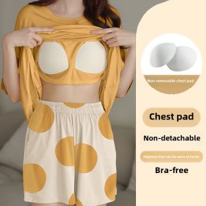 Womens One-Piece Pure Cotton Sleepwear Home Clothes Spring Autumn Winter Outerwear Long Sleeve round Neck Print Cartoon