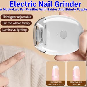 Electric Nail Grinder Automatic Nail Clipper Type-c Rechargeable Baby Adult Nail Cutter Electric Nail Scrubber电动指甲刀
