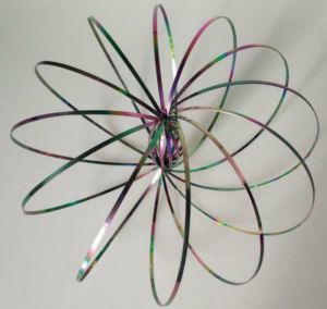 Meade | Fun Flow Ring 3D Dynamic Spring Decompression Bracelet Magic Arm Gyroscope Stress Relief Toy Stainless Steel Sensory Fidget Toy