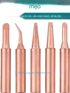 10Pcs 900M-T-I Pure Copper Soldering Tips Low Temperature Soldering Iron Replacement Parts
