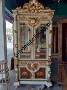 lemari hias ukir jati