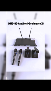 Sennheiser SKM9400 Professional Wireless Microphone 4-Channel UHF Handheld Short Gooseneck Conference Desktop Mics for Business Meeting