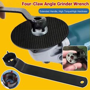 Thickened Four-Claw Angle Grinder Wrench Spanner Cutting Machine Wrench Repair Tool Grinder Adjustment Platen Saw Blade