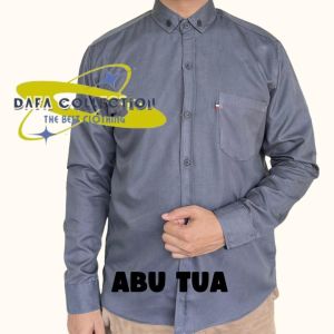 Kemeja Polos Lengan Panjang Premium
