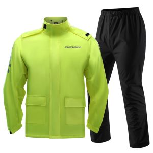 IRONRIDE2024 New Motorcycle Waterproof Clothing Rainy Days Ultra-thin Raincoat Set Motocross Breathable Comfortable Reflective Rain Coat