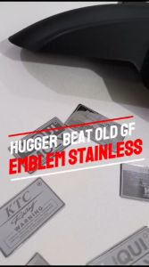 HUGGER AIRBLADE MOTOR BEAT FI ESP POP STREET 2012-2019 SPAKBOR KOLONG SCOOPY OLD VARIO 110+EMBLEM HUGGER STAINLESS