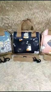 Calviero Collection G3022 TAS SELEMPANG WANITA ANTI AIR FASHION IMPORT MOTIF BABY 1KG MUAT 3PCS