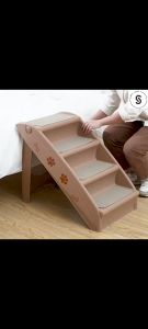 “SYD LOCAL STOCK" Pet Stairs Folding Dog Cat Animal Step Ramp Ladder Foldable Plastic Stair Portable for Tall Bed Indoor Outdoor Decor Supply Easy Store