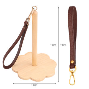 Portable Handmade DIY Weaving Scarf Hat Yarn Tool Spindle Support Frame Wooden Material for Home Sewing And Craft Projects