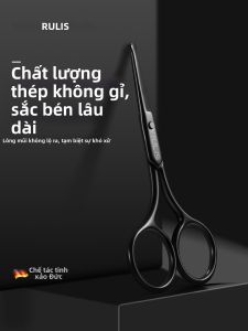 RULIS | Dụng Cụ Cắt Lông Mũi An Toàn Đầu Tròn Bằng Thép Không Gỉ