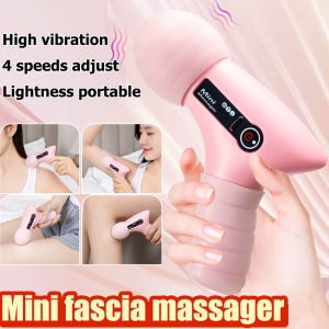 Mini Massage Tool LCD Screen 4 Speeds Muscle Massage Portable Electric Fascia Tool For Neck Foot Body Fascia Relax