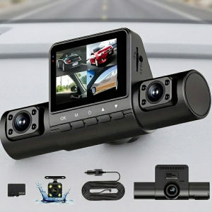 1080P Full HD 4 Lens Dash Cam Wide Angle Loop Recording Car Dash Camera IPS Screen Support