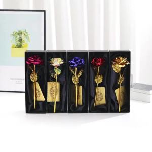 Hoa Hồng Vĩnh Cửu Bằng Giấy Bạc Kèm Hộp Quà & Thiệp - Quà Tặng Trang Trí Tiệc Ngày Lễ Tình Nhân Lễ Tạ Ơn Ngày Của Mẹ - Hoa Hồng Nhân Tạo