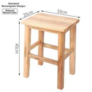 DANBIYIN | Retro Simple Tall Wooden Stool Bar Stool