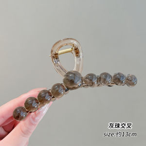 Large Size Hair Claw Clip Womens Summer New Style Luxury Shark Tail Hair Clip Back of Head Hair Accessories Fashionable Hair Grips