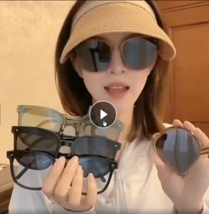 【Malaysia stock】Fashion Folding Polarized Sunglasses Men Women Outdoor Portable Driving Glasses Glasses Colorful Square Eyewear Cermin Mata Hitam Lipat折叠太阳镜