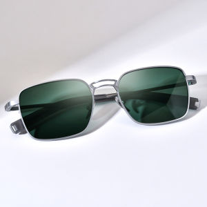 FONEX Titanium Sunglasses Men Fashion Brand Design Retro Vintage Square Japanese High-Quality Ultralight Nylon Lens UV400 Sun Glasses DRX-8827T