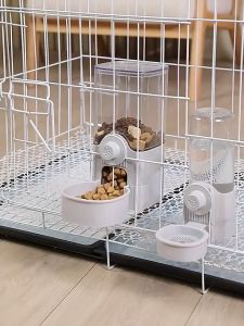 Pet Food Bowl Can Hang Stationary for Cat Cage Feeder Bowls Dogs Hanging Bowls Puppy Rabbit Kitten Feeder