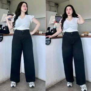 เกงยีนส์สาวอวบ เก็บเอว เก็บพุง เก็บสะโพก เนื้อผ้าดีสวมใส่สบาย
