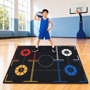 Quiet Indoor Outdoor Basketball Training Pad for Kids Ball Control and Dribbling Footwork