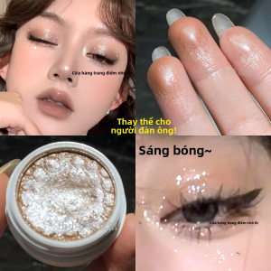 Phấn Mắt Dạng Bột Siêu Lấp Lánh Màu Đất Sét Dạng Bột Mịn Làm Sáng Màu Sắc Cho Đôi Mắt Rạng Rỡ Tự Nhiên