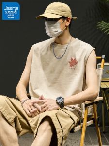 Jeanswest | Áo Thun Dạng Tank Cotton Cao Cấp Phong Cách Hoa Kỳ