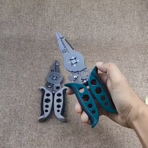 JIHENGS Multifunctional Electrician Pliers Wire Stripper Wire Separator Cutting Winding Crimping Tool For Cable Repair Installation