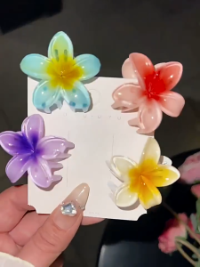 Trendy Store-C1373 Jepitan Rambut Plumeria Korea Aksesoris Rambut Cantik / Bali Flower Hair Clip