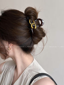 Kẹp Tóc Kiểu Pháp Cổ Điển Hai C Dành Cho Nữ 2025 Kẹp Tóc Cao Cấp Mới Cho Phụ Nữ Kẹp Tóc Sau Đầu Kẹp Tóc Cá Mập Thanh Lịch Phụ Kiện Tóc