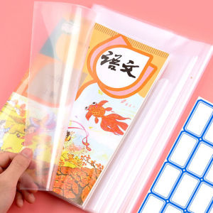 10 Lembar Sampul Buku Plastik A4 16K 22K Self Adhesive Film Pelindung Buku Transparan Book Cover Waterproof