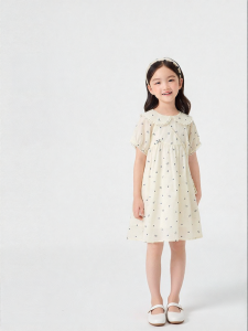 Purcotton | Sweet Princess Short Sleeve Summer Dress New 2026