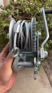 800lbs 360kg mesin derak / derek manual handwinch katrol + tali 7meter set hand winch