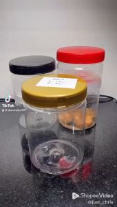 Harga 10pcs Toples Tabung Silinder 800ml Plastik PET