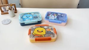 Cute Lunch Box for Kids SUS 304 Stainless Steel Lunch Box set Children Lunch Box Cute Bekal Makanan Budak Bekas Makanan