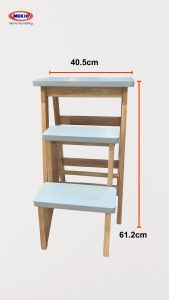 STEP STOOL EASY CARRY HOUSE USE / GARDEN / BALCONY SOLID WOOD Furniture