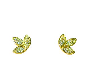 Matt Ri Quality Stud Fashion Gold Plated Earring Hypoallergenic Nontarnish 007 for women accessories