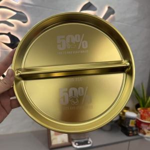QIAOPIDIANDIAN | Durable Compartment Baby and Student 316 Stainless Steel Plate