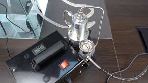 【5 year warranty】Tuxing TXES031 4500psi 300bar 30MPa PCP Adjustable High Pressure Air Compressor Submerged Gas Cylinder Filling High Pressure Pump