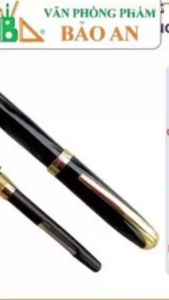 Bút viết thư pháp Bút mài thầy Ánh ngòi cong vỏ đen chất liệu kim loại SH 045