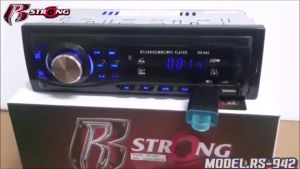 👍วิทยุบลูทูธมี Bluetooth USB 👍(ราคาถูกสุดๆ)เครื่องเล่น1din R STRONG รุ่น RS-942 มีบลูทูธ วิทยุรถยนต์ วิทยุ1din   มีรีโมท ราคา 400 บาท